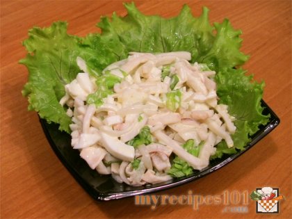 Calamari with rice salad