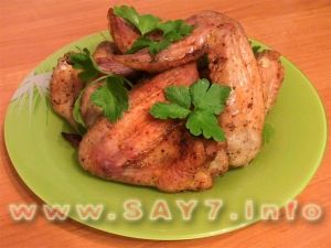 Chicken wings fried in spices