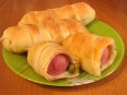 Hotdogs in puff dough