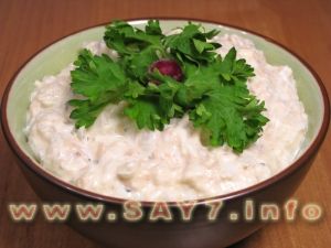 Humpback salmon (canned) salad