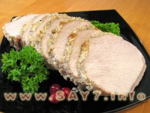 Fried pork with garlic