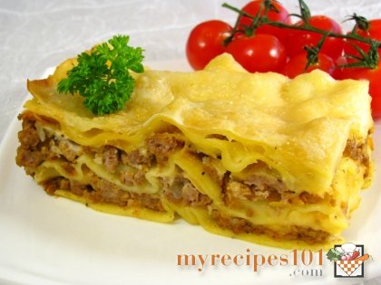 Lasagna with Be'Chamel or White sauce Russian Style