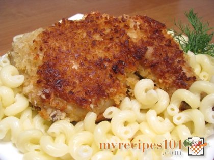 Russian fried Chicken legs in coconut flakes
