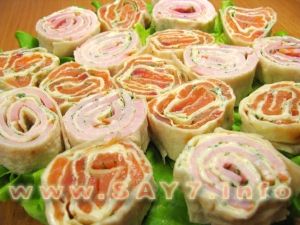 Salmon Rolls (ham works just as well)