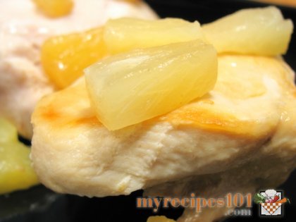 Chicken stew with pineapples