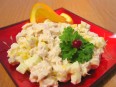 Chicken filet and orange salad