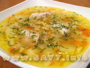 Chicken soup with stars