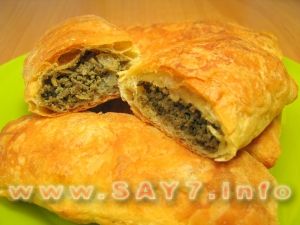Puff pies with liver