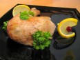 Fried chicken with lemon and mustard