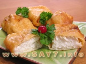 Fried fish in breading