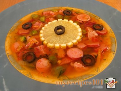 Meat broth