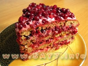 Cowberry cake