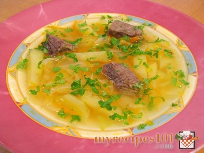 Sour cabbage soup