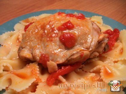 Chicken stew with tomatoes
