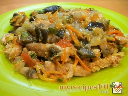 Pork Stew with vegetable and mushrooms