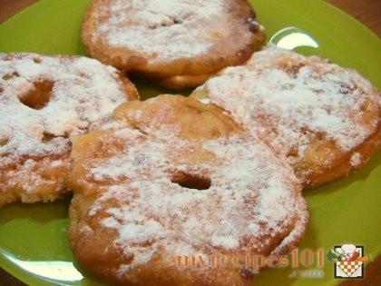 Breaded apples