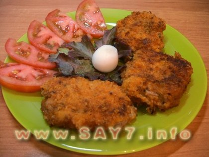 Свинина, жаренная с горчицей и яйцами