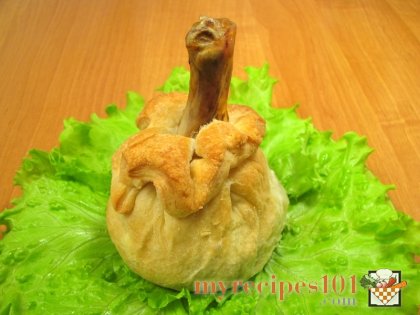 Chicken legs in a sack