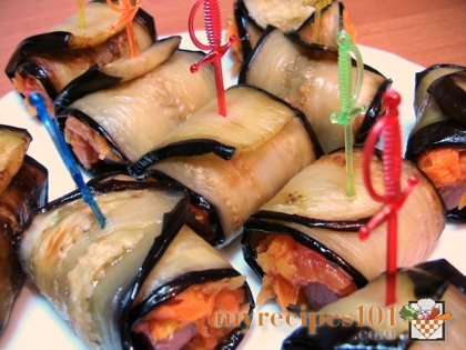 Egg plant rolls