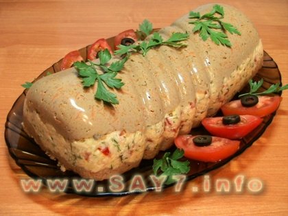 Паштет с куриной печенью и сыром
