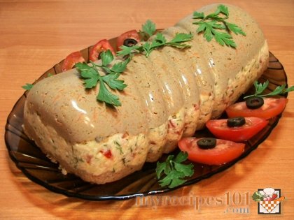 Chicken liver and cheese paste