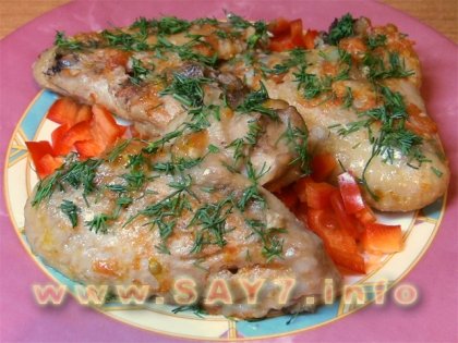 Куриные крылышки под томатно-чесночным соусом