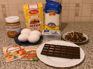 Кекс с арахисовым маслом. Ингредиенты
