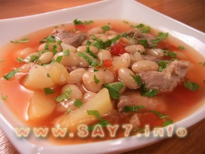 Суп с индейкой и фасолью