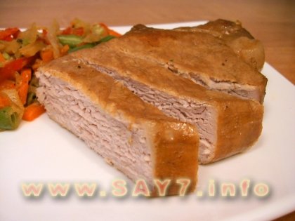 Свинина, маринованная в соевом соусе и лимонном соке