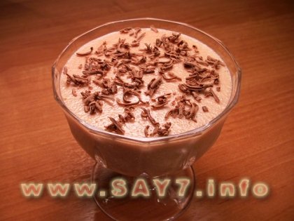 Шоколадный мусс на манной крупе