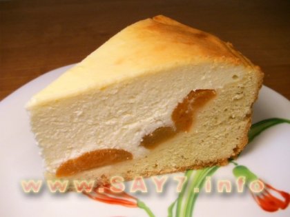 Пирог с творогом и абрикосами