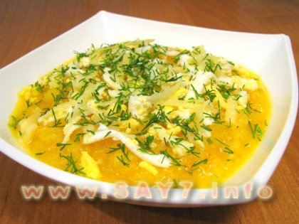 Суп-пюре с кабачками и цветной капустой