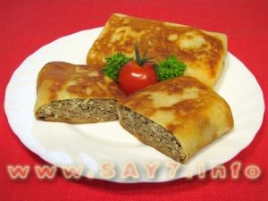 Блины, фаршированные печенью
