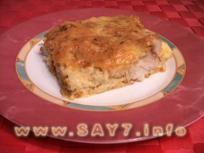 Рыба с сырным суфле
