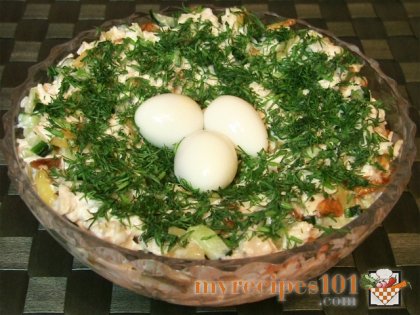 Wood grouse nest salad
